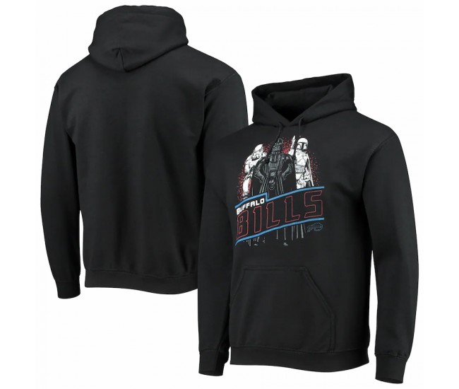 Buffalo Bills Men's Junk Food Black Star Wars Empire Pullover Hoodie