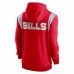 Buffalo Bills Men's Nike Red Performance Sideline Lockup Full-Zip Hoodie