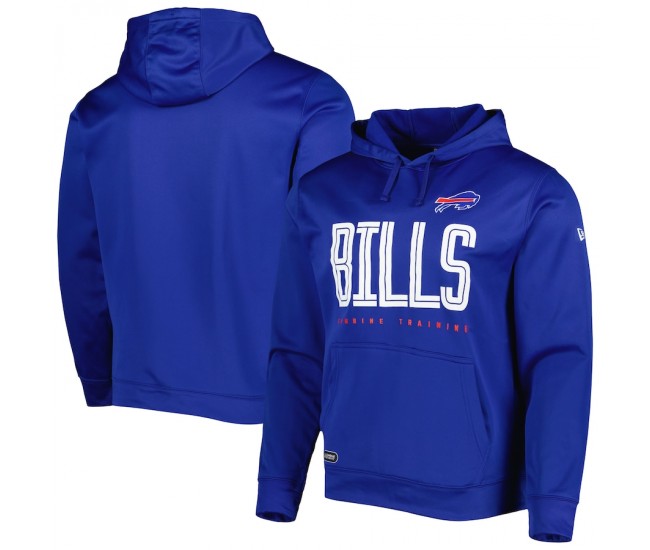 Buffalo Bills Men's New Era Royal Combine Authentic Huddle Up Pullover Hoodie