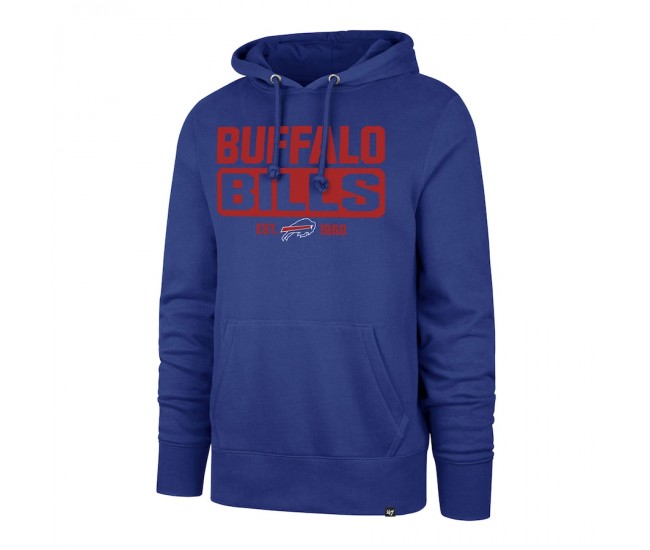 Buffalo Bills Men's '47 Royal Box Out Headline Pullover Hoodie