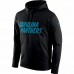 Carolina Panthers Men's Nike Black Circuit Wordmark Essential Performance Pullover Hoodie