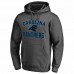 Carolina Panthers Men's Fanatics Branded Heather Charcoal Victory Arch Team Fitted Pullover Hoodie