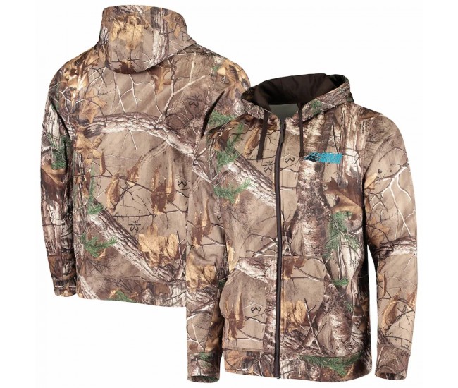 Carolina Panthers Men's Dunbrooke Realtree Camo Trophy Tech Fleece Full-Zip Hoodie