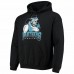 Carolina Panthers Men's Junk Food Black Disney Mickey Quarterback Pullover Hoodie