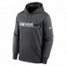 Carolina Panthers Men's Nike Anthracite Prime Logo Name Split Pullover Hoodie