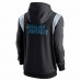 Carolina Panthers Men's Nike Black Performance Sideline Lockup Full-Zip Hoodie