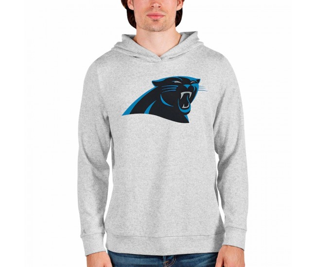 Carolina Panthers Men's Antigua Heathered Gray Team Absolute Pullover Hoodie