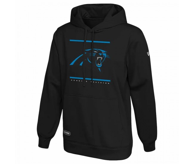 Carolina Panthers Men's New Era Black Combine Authentic Split Defense Pullover Hoodie