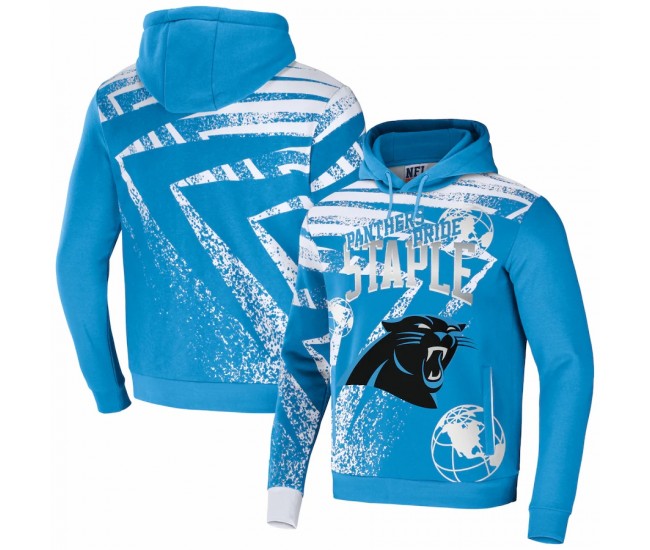 Carolina Panthers Men's NFL x Staple Blue All Over Print Pullover Hoodie