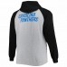 Carolina Panthers Men's Heather Gray Big & Tall Fleece Raglan Full-Zip Hoodie Jacket