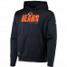 Chicago Bears Men's New Era Navy Combine Authentic Hard Hash Pullover Hoodie