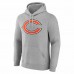 Chicago Bears Men's Fanatics Branded Heathered Gray Team Authentic Custom Pullover Hoodie