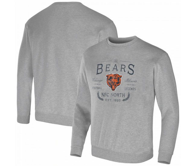 Chicago Bears Men's NFL x Darius Rucker Collection by Fanatics Heather Gray Pullover Sweatshirt