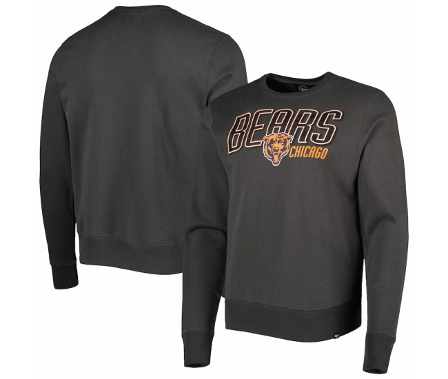 Chicago Bears Men's '47 Charcoal Locked In Headline Pullover Sweatshirt