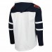 Chicago Bears Men's '47 Heather Gray Logo Gridiron Lace-Up Pullover Hoodie