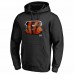 Cincinnati Bengals Men's NFL Pro Line by Fanatics Branded Black Personalized Midnight Mascot Pullover Hoodie