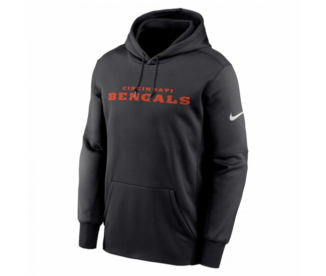 Cincinnati Bengals Men's Nike Black Wordmark Performance Pullover Hoodie