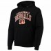 Cincinnati Bengals Men's '47 Black Double Decker Headline Fleece Pullover Hoodie