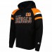 Cincinnati Bengals Men's Starter Black Draft Fleece Raglan Pullover Hoodie