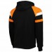 Cincinnati Bengals Men's Starter Black Draft Fleece Raglan Pullover Hoodie