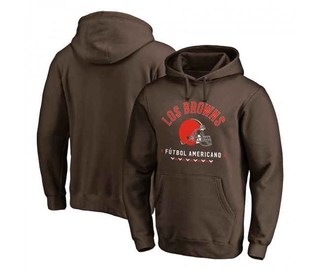 Cleveland Browns Men's NFL Pro Line by Fanatics Branded Brown Futbol Americano Pullover Hoodie