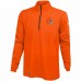 Cleveland Browns Men's New Era Orange Combine Authentic Overcome Quarter-Zip Jacket