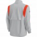 Cleveland Browns Men's Nike Gray 2021 Sideline Coaches Repel Quarter-Zip Jacket