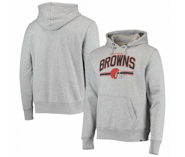 Cleveland Browns Men's  '47 Heathered Gray Foundation Pullover Hoodie