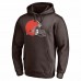 Cleveland Browns Men's Nick Chubb Fanatics Branded Brown Player Icon Name & Number Pullover Hoodie