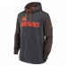 Cleveland Browns Men's Nike Heathered Charcoal/Brown Surrey Legacy Pullover Hoodie