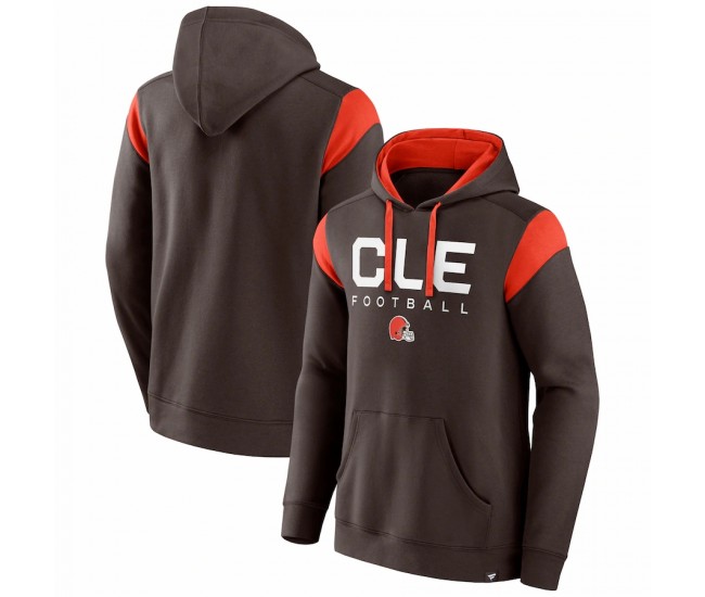 Cleveland Browns Men's Fanatics Branded Brown Call The Shot Pullover Hoodie