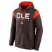 Cleveland Browns Men's Fanatics Branded Brown Call The Shot Pullover Hoodie