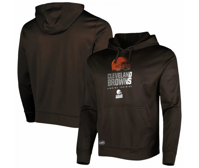 Cleveland Browns Men's New Era Brown Combine Authentic Watson Pullover Hoodie