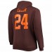 Cleveland Browns Men's Nick Chubb Brown Big & Tall Fleece Name & Number Pullover Hoodie