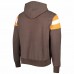 Cleveland Browns Men's '47 Brown Brownie The Elf Legacy Premier Nico Pullover Hoodie