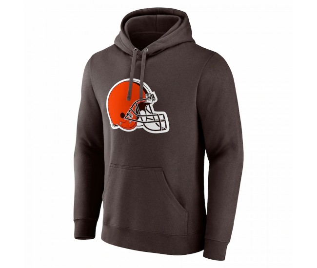  Cleveland Browns Men's Nick Chubb Fanatics Branded Brown Team Player Icon Name & Number Pullover Hoodie