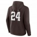  Cleveland Browns Men's Nick Chubb Fanatics Branded Brown Team Player Icon Name & Number Pullover Hoodie