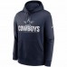 Dallas Cowboys Men's Nike Navy Team Impact Club Pullover Hoodie