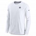 Dallas Cowboys Men's Nike White Sideline Lockup Performance Long Sleeve T-Shirt