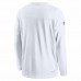 Dallas Cowboys Men's Nike White Sideline Lockup Performance Long Sleeve T-Shirt