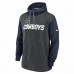 Dallas Cowboys Men's Nike Heathered Charcoal/Navy Surrey Legacy Pullover Hoodie