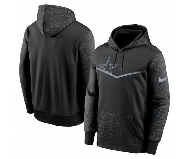 Dallas Cowboys Men's Nike Black RFLCTV Chevron Pullover Hoodie