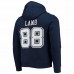 Dallas Cowboys Men's CeeDee Lamb Navy Big & Tall Fleece Name & Number Pullover Hoodie