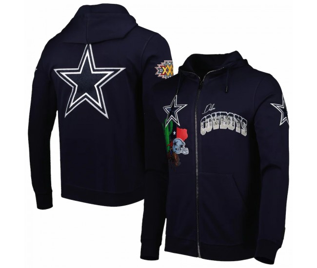 Dallas Cowboys Men's Pro Standard Gray Hometown Full-Zip Hoodie