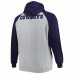 Dallas Cowboys Men's Heather Gray Big & Tall Fleece Raglan Full-Zip Hoodie Jacket