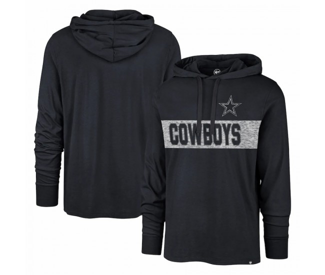 Dallas Cowboys Men's'47 Navy Field Franklin Pullover Hoodie