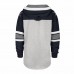 Dallas Cowboys Men's '47 Heather Gray Gridiron Lace-Up Pullover Hoodie