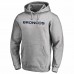 Denver Broncos Men's NFL Pro Line by Fanatics Branded Heather Gray Personalized Playmaker Pullover Hoodie