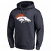 Denver Broncos Men's NFL Pro Line by Fanatics Branded Navy Splatter Logo Pullover Hoodie