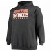 Denver Broncos Men's Fanatics Branded Heathered Charcoal Big & Tall Practice Pullover Hoodie